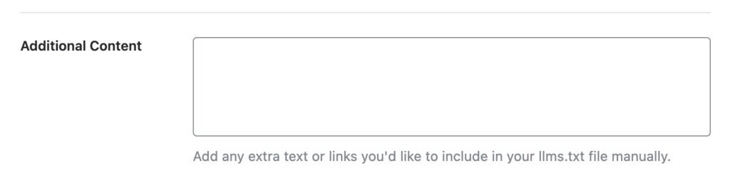 Rankmath Additional Content